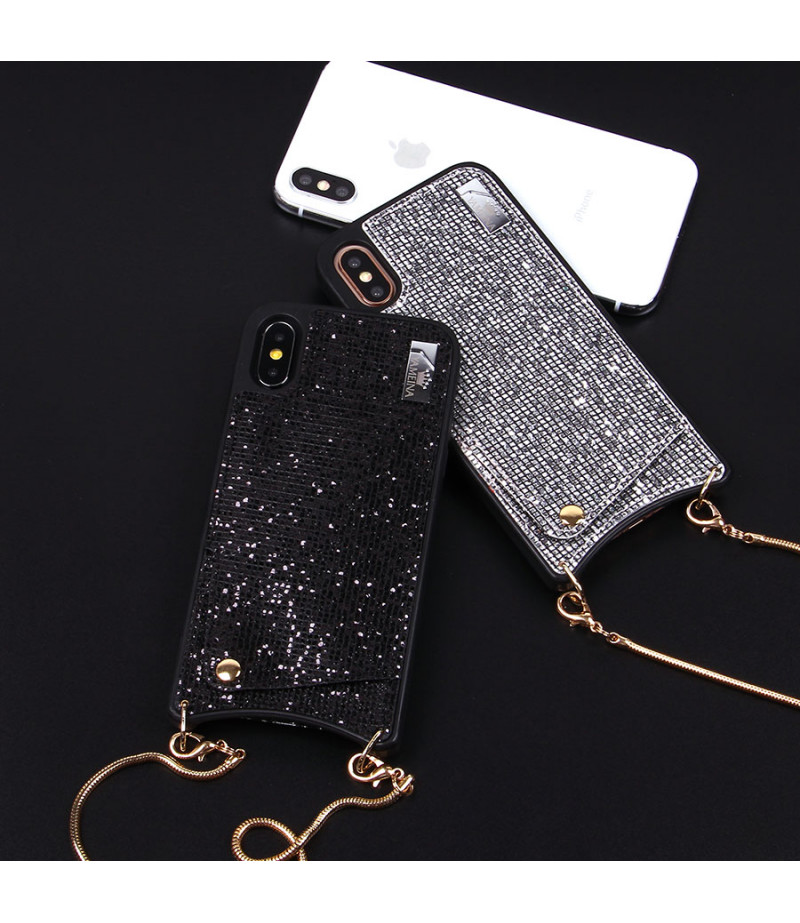 Diamond Mesh Lace Cross-body Case mit Band für iPhone X/XS, Art.:000009