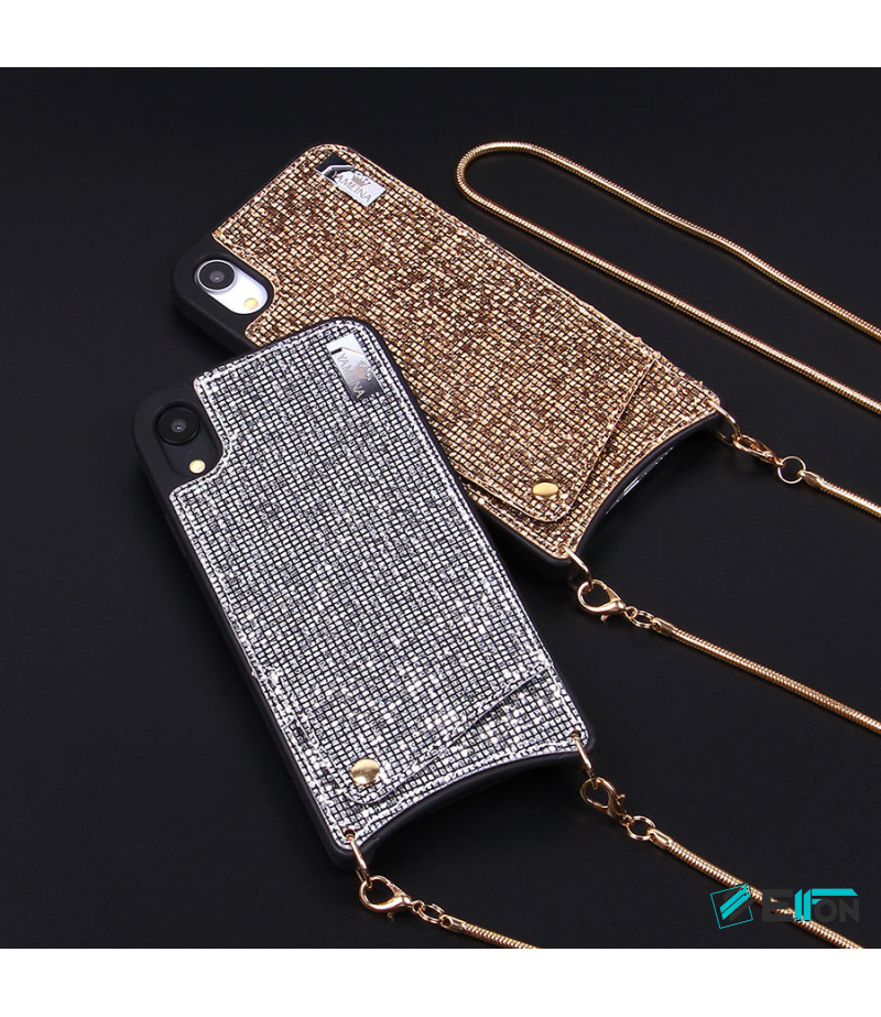 Diamond Mesh Lace Cross-body Chain Case für iPhone XR (6.1), Art.:000009