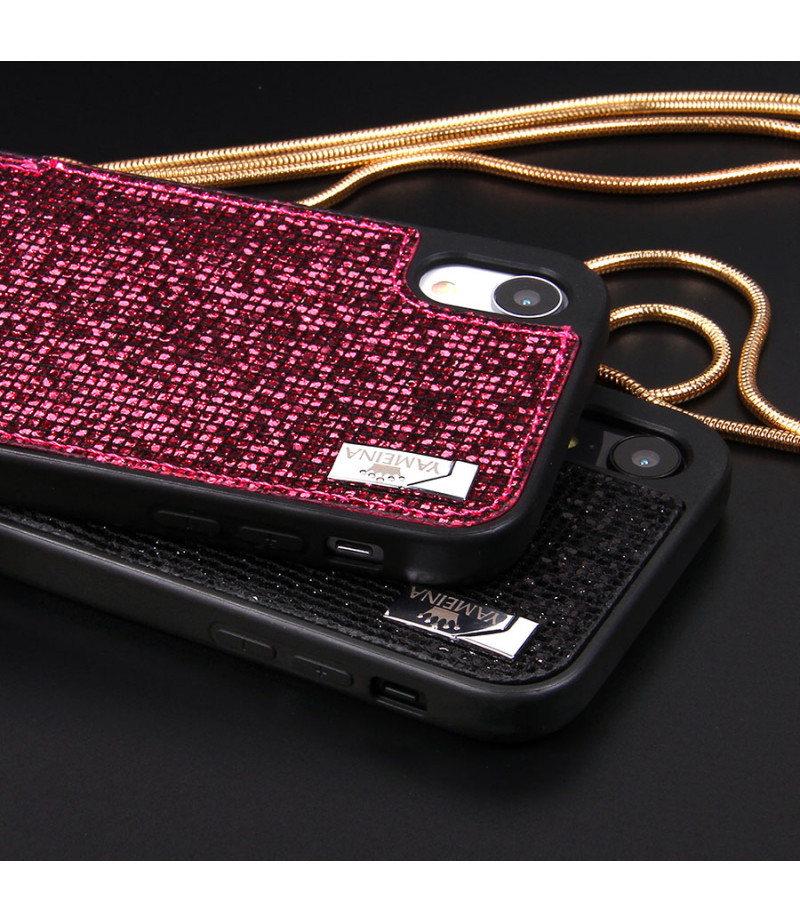 Diamond Mesh Lace Cross-body Chain Case für iPhone XR (6.1), Art.:000009