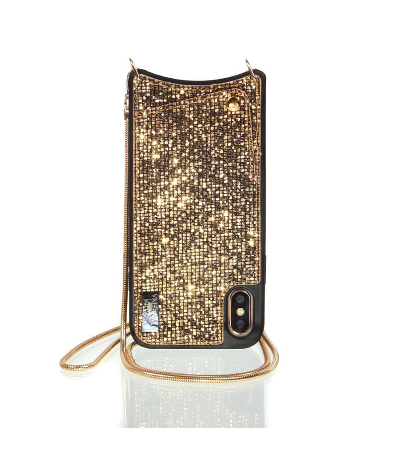 Diamond Mesh Lace Cross-body Chain Case für iPhone Xs Max, Art.:000009