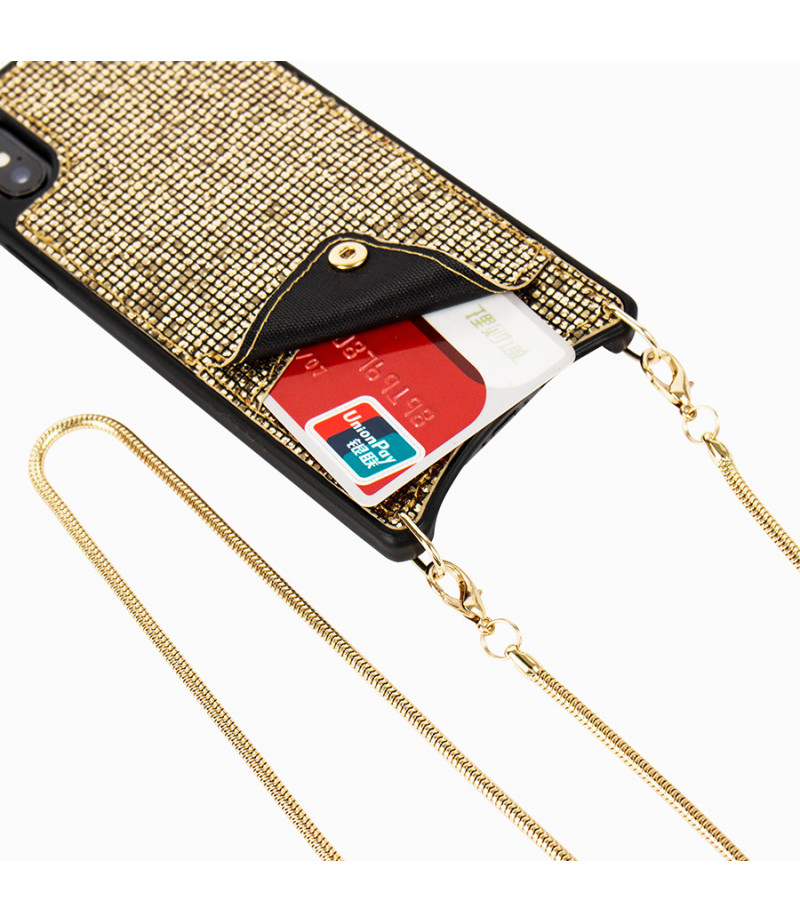 Diamond Mesh Lace Cross-body Chain Case für iPhone Xs Max, Art.:000009
