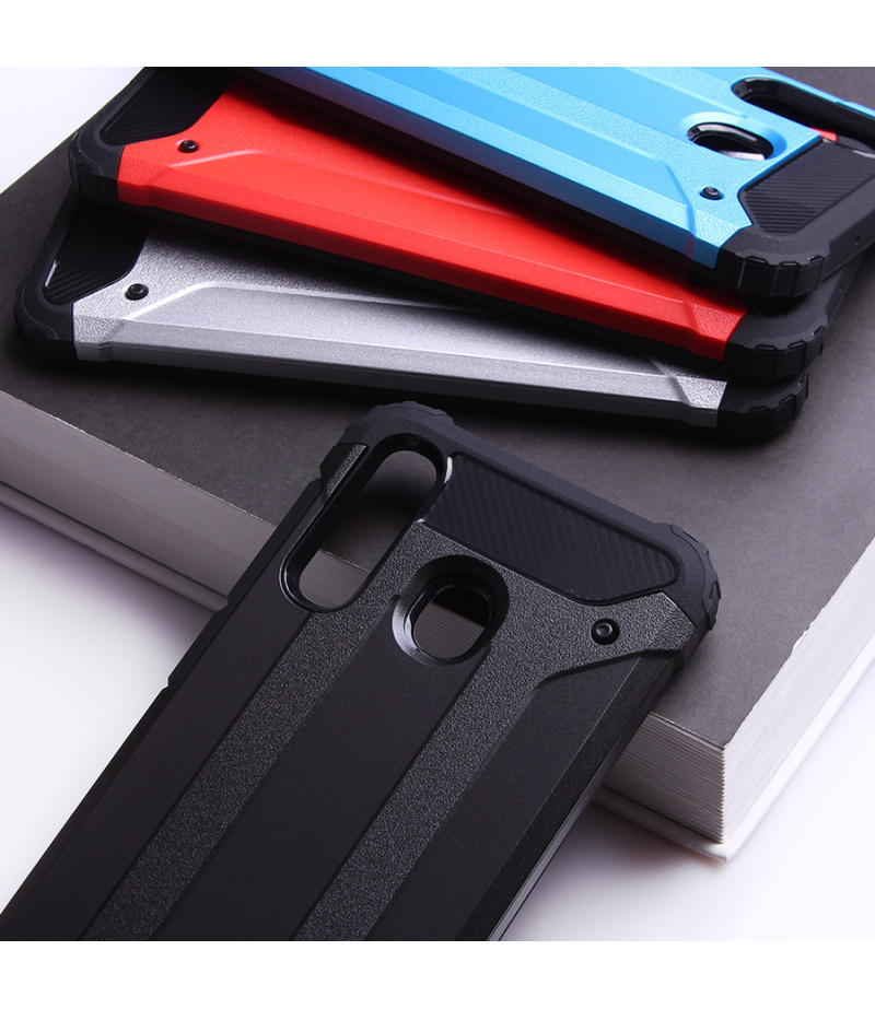 Shockproof cover 2 in 1 (TPC+PC) für Galaxy A20/A30, Art.:000528