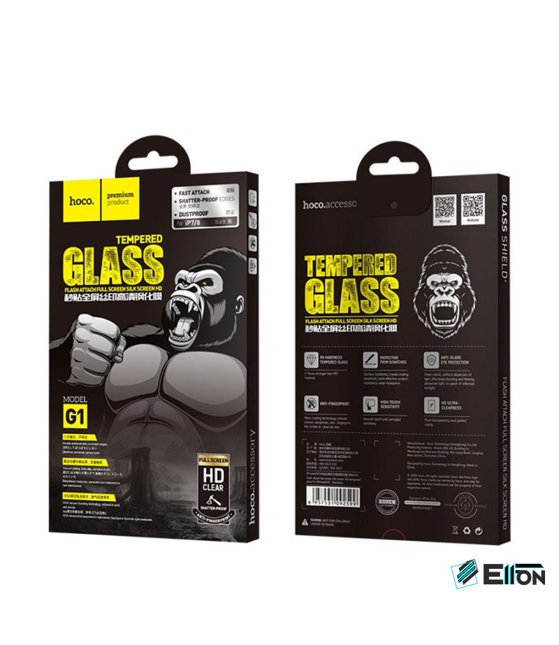 Hoco Flash Attach Full Screen HD Tempered Glass für iPhone 7/8 (G1), Art.:000173