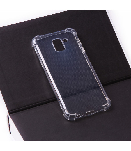 Elfon Drop Case TPU Schutzhülle mit Kantenschutz für Samsung Galaxy J6 (2018), Art.:000228