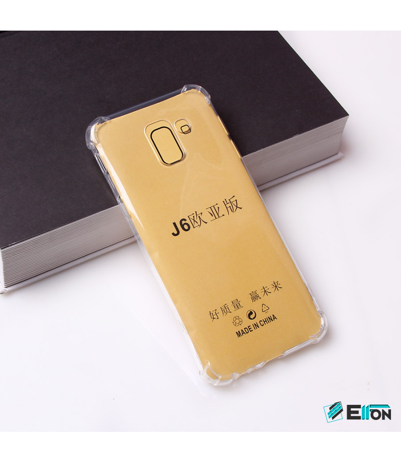 Drop Case TPU Schutzhülle (1mm) mit Kantenschutz für Samsung Galaxy J6 (2018), Art:000494