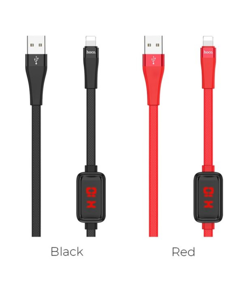 Hoco S4 Ladedatenkabel mit Zeitanzeige für Lightning/ Charging data cable with display, Art.:000766