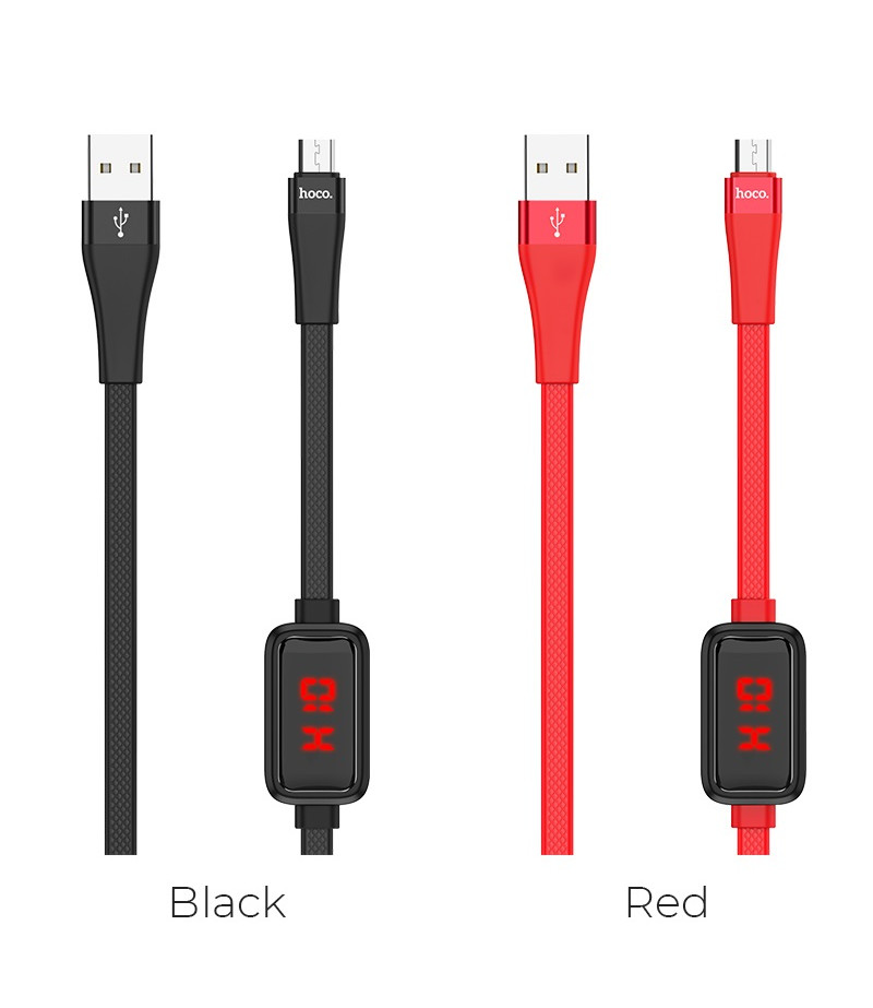 Hoco S4 Ladedatenkabel mit Zeitanzeige für Micro/ Charging data cable with display, Art.:000766