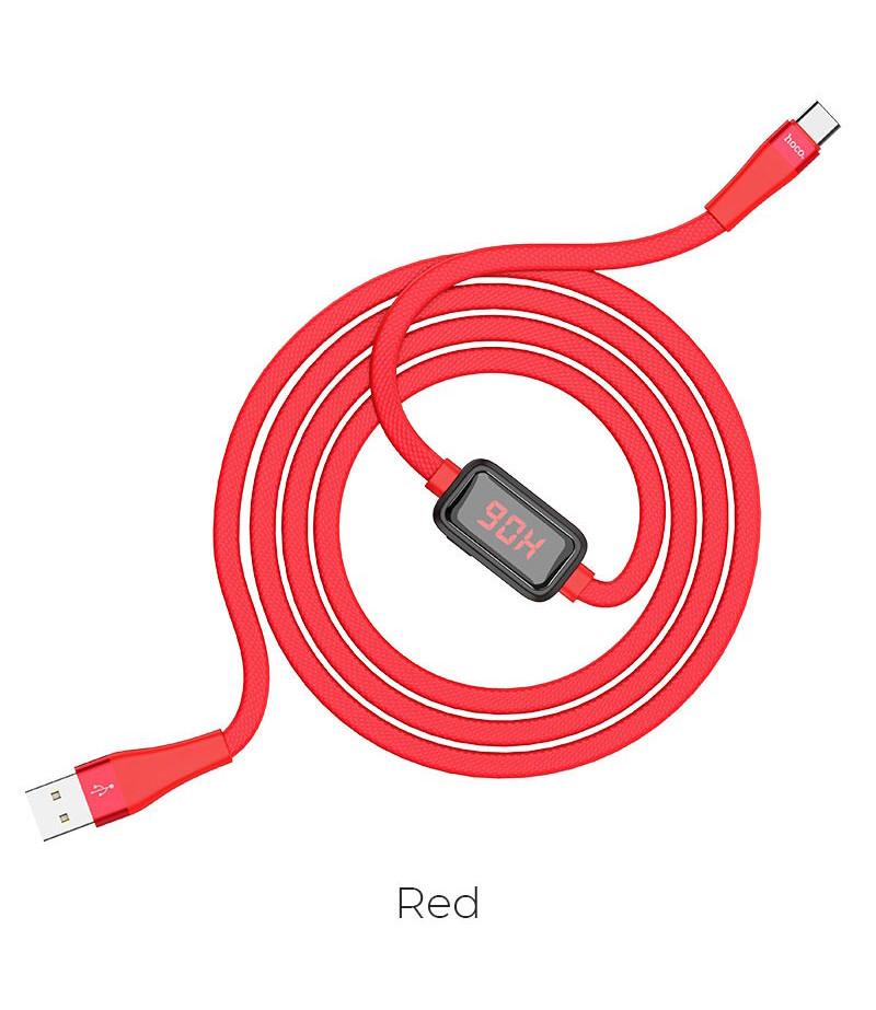 Hoco S4 Ladedatenkabel mit Zeitanzeige für Typ-C/ Charging data cable with display, Art.:000766