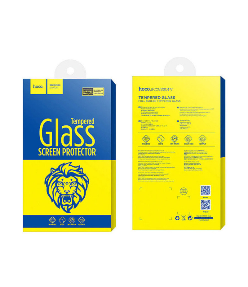 Hoco Curve Full Protection Tempered Glass für Galaxy S8 Plus, Art.:000596