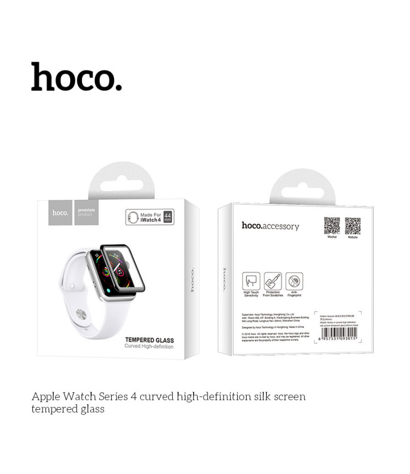 Hoco 40 mm Ap. Watch Curved High Definition Tempered Glass Screen Protector, Art.:000597
