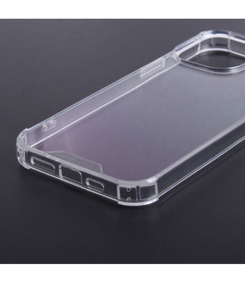 Vorpräparierte Hülle mit LöchernTPU+PC hart kristallklar für iPhone 14 Plus (Max), Art.:000004