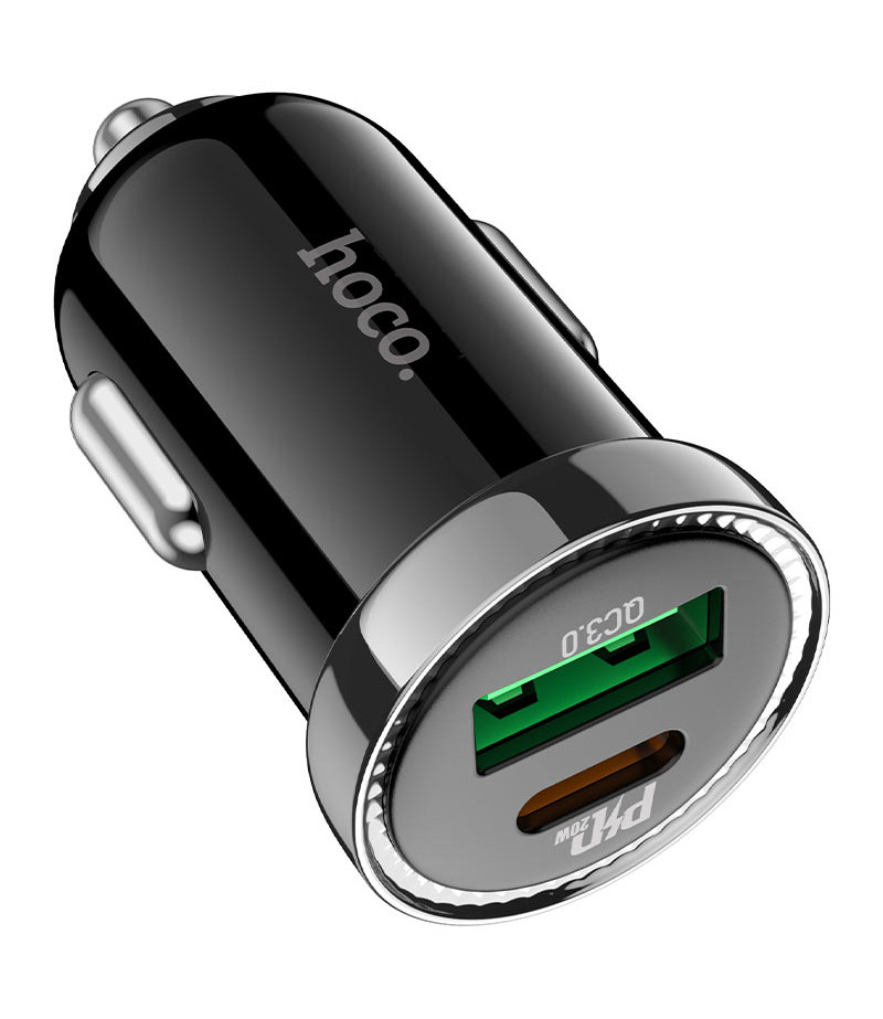 Hoco Z44 Auto Ladegerät mit Typ-C und USB A (PD20W+QC3.0) , Art.:000951