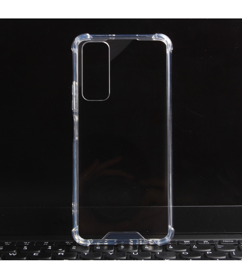 Vorpräparierte Hülle mit LöchernTPU+PC hart kristallklar für Huawei P Smart 2021, Art.:000004