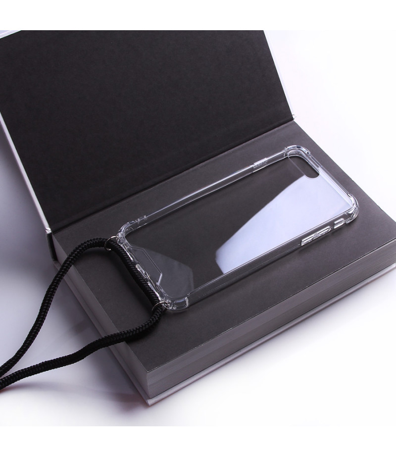 Crossbody-Handykette (with Silver Accessories) für iPhone 7/8 Plus, Art:000593