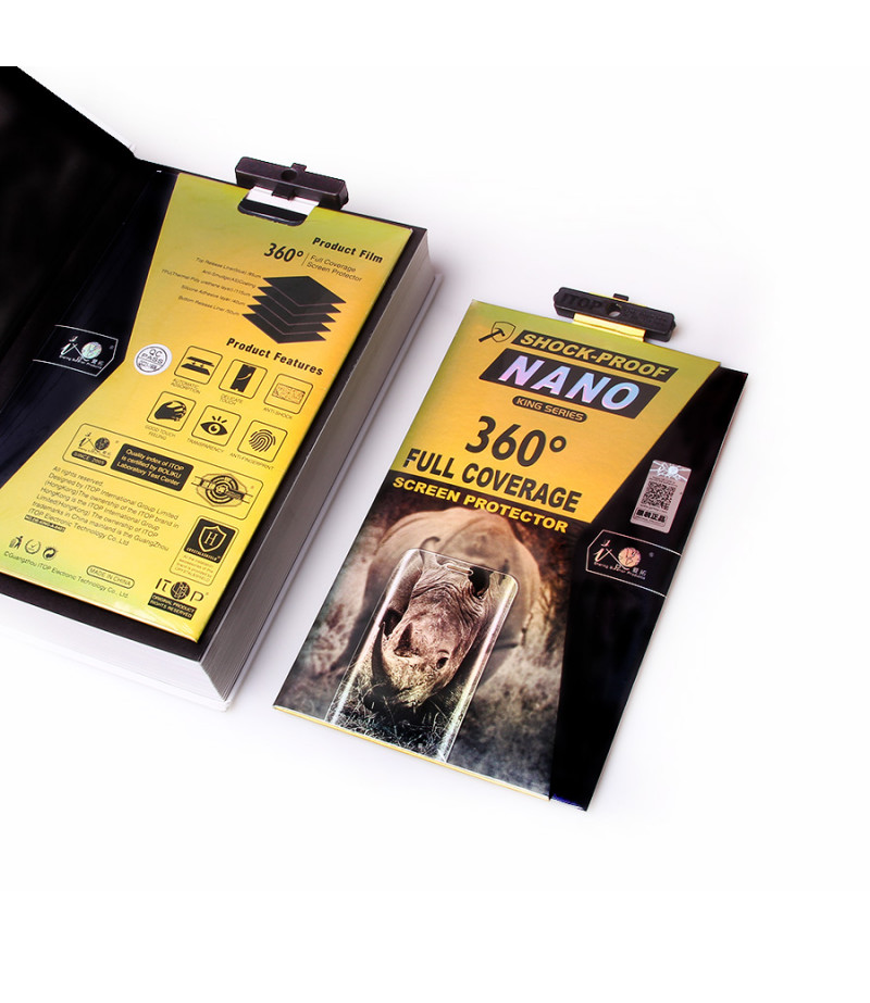 360 grad Full Cover TPU Nano (front + back) Glass für Galaxy A8 Plus, Art.:000302