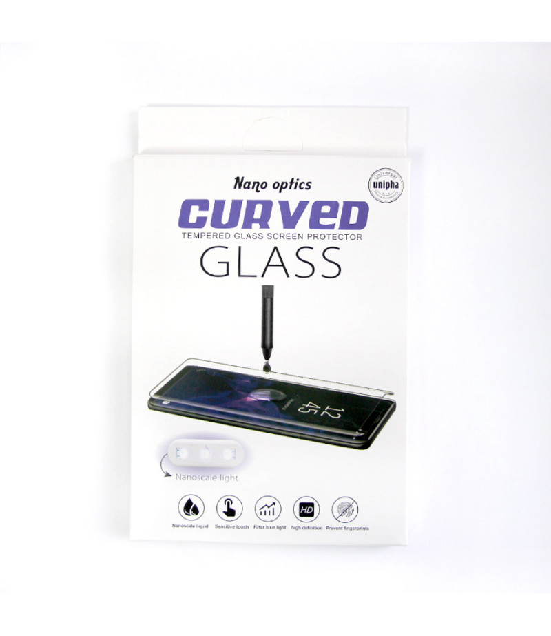 Nano Optic Curved Tempered Screen Protector Glass für Galaxy S8 Plus, Art.:000303