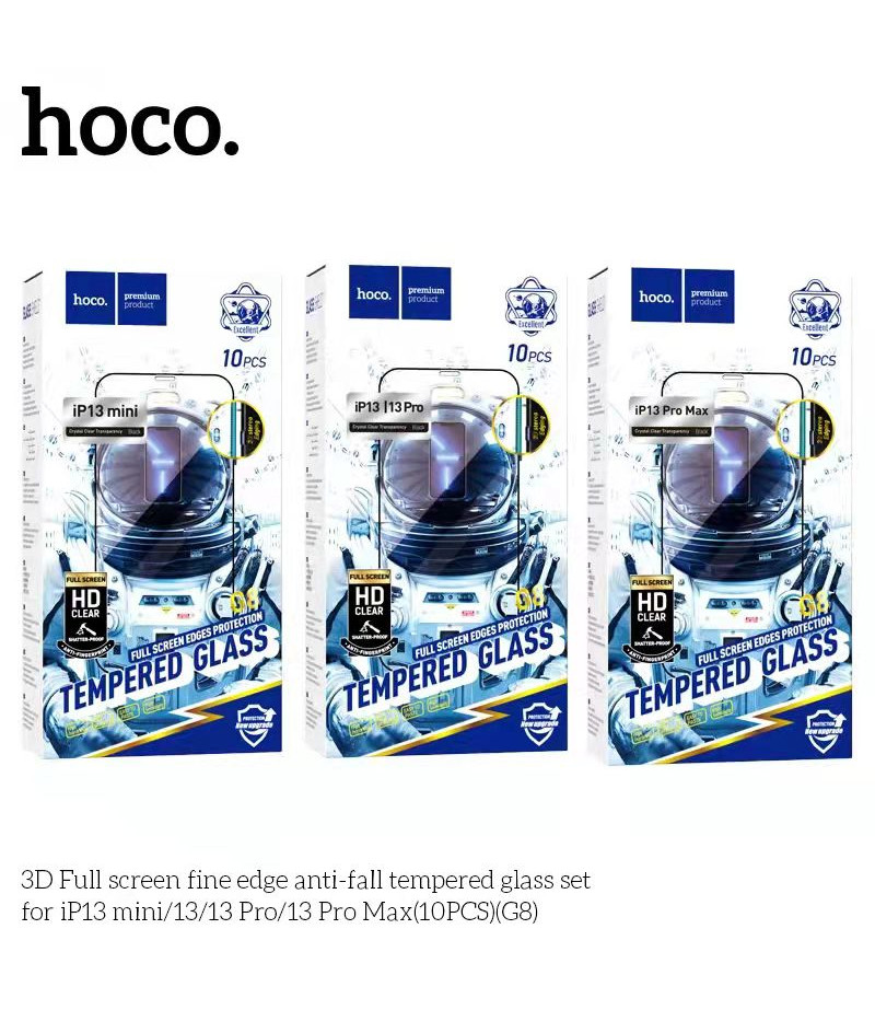 Hoco Full screen HD tempered glass set für iPhone 13 Pro Max , 14Plus (G8), Art.:000967