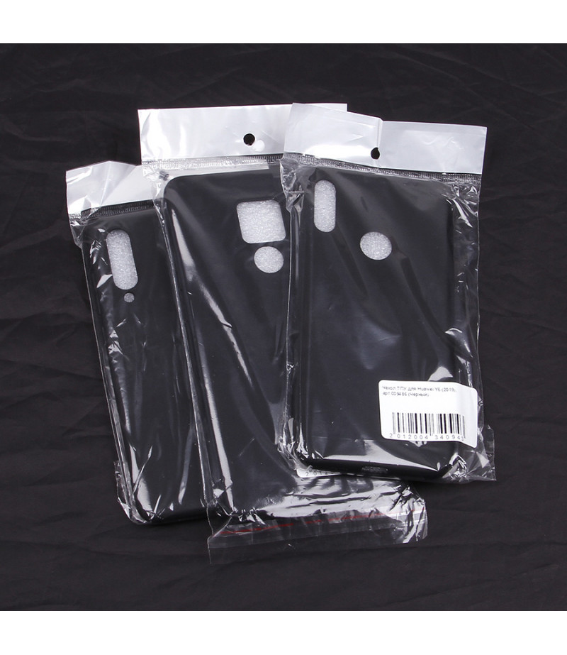 Black Tpu Case für Huawei Y9 2019, Art.:000499