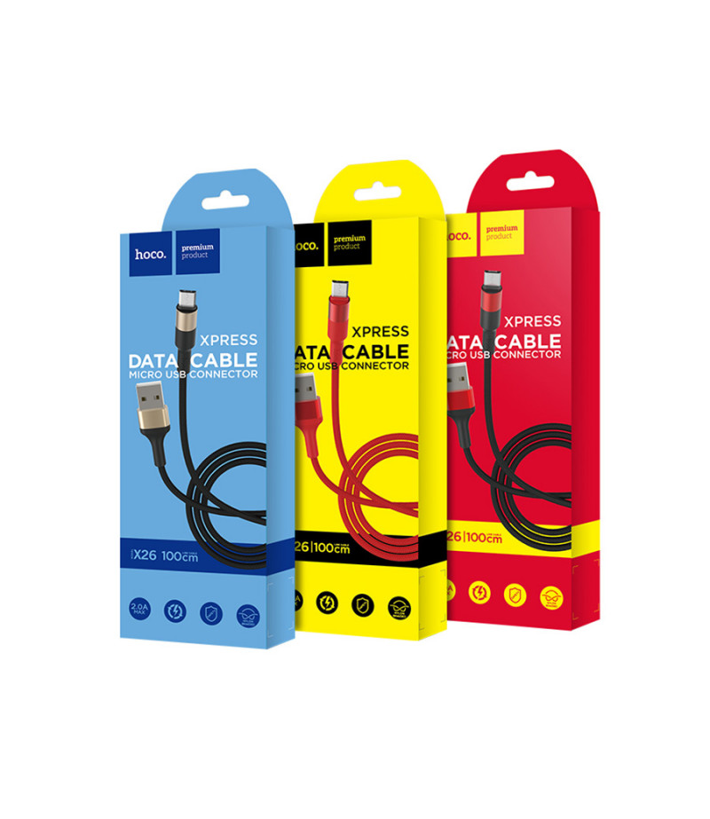 Hoco X26 Xpress Ladekabel für Micro 1m, Art.:000392