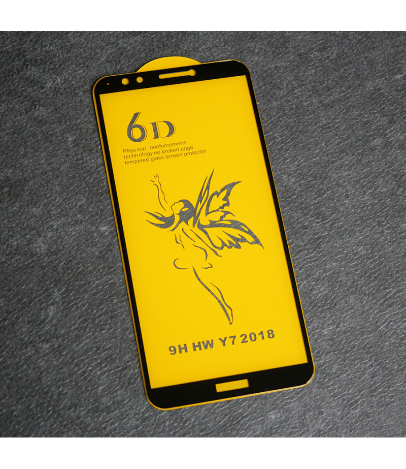 Full Glue Curved Tempered Glass Screen Protector für Huawei Y7 2018/ Y7 Prime, Art:000298