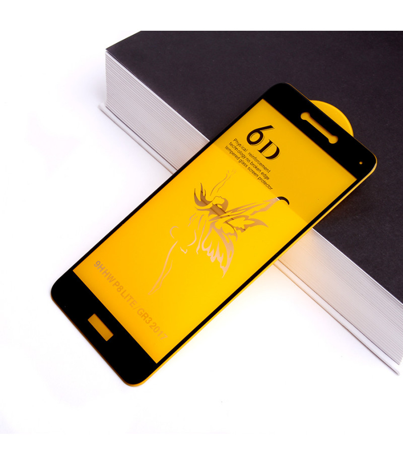 Full Glue Curved Tempered Glass Screen Protector für Huawei P8 Lite 2017/ GR3 2017, Art:000298