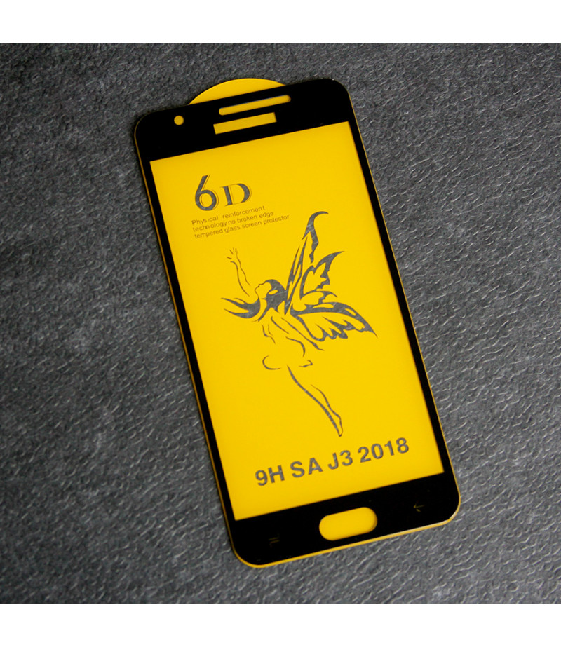 Full Glue Curved Tempered Glass Screen Protector für Samsung J3/J3 Star (2018), Art:000298