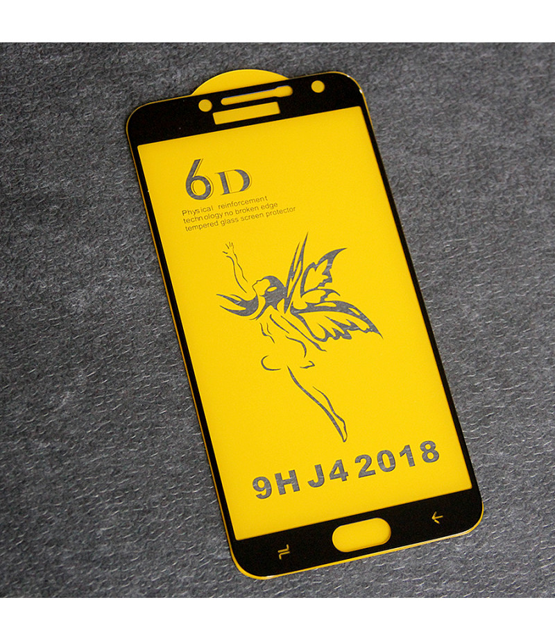 Full Glue Curved Tempered Glass Screen Protector für Samsung J4 (2018), Art:000298