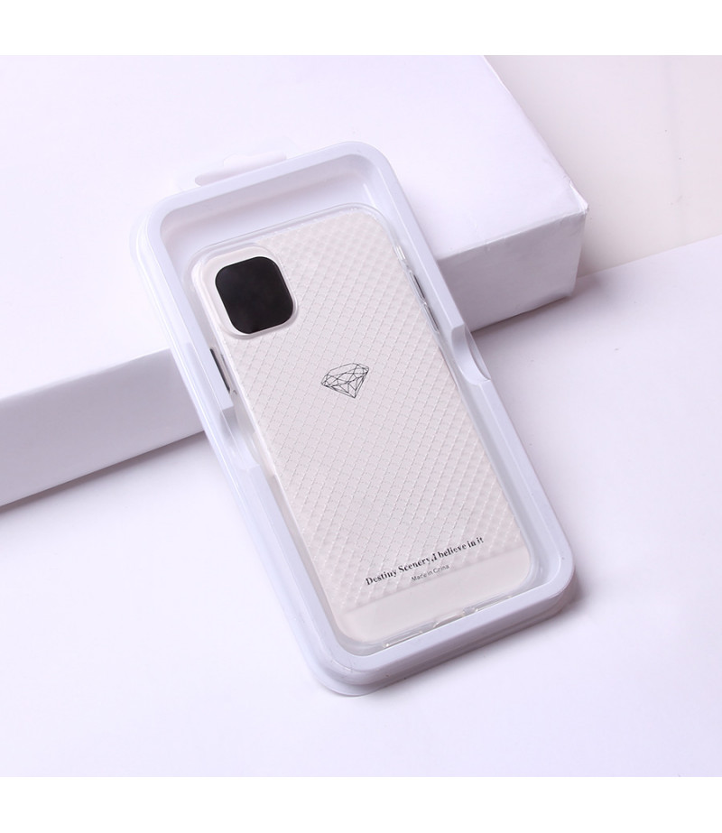 Transparentes Silikon case mit 2mm Farbknöpfen für iPhone 11 Pro, Art.:000694