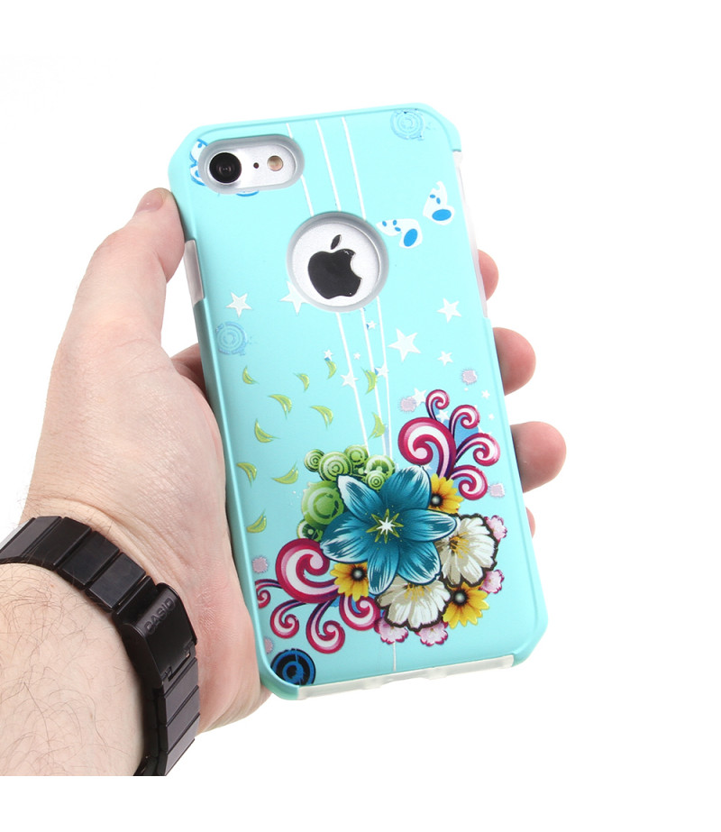2in1  tpu +PC oily +printing picture für iPhone 7/8 Art.:000699