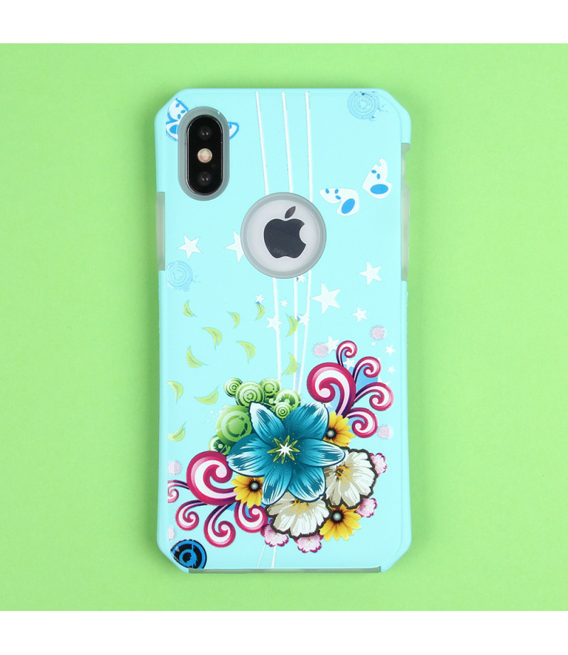 2in1  tpu +PC oily +printing picture für iPhone X/XS Art.:000699