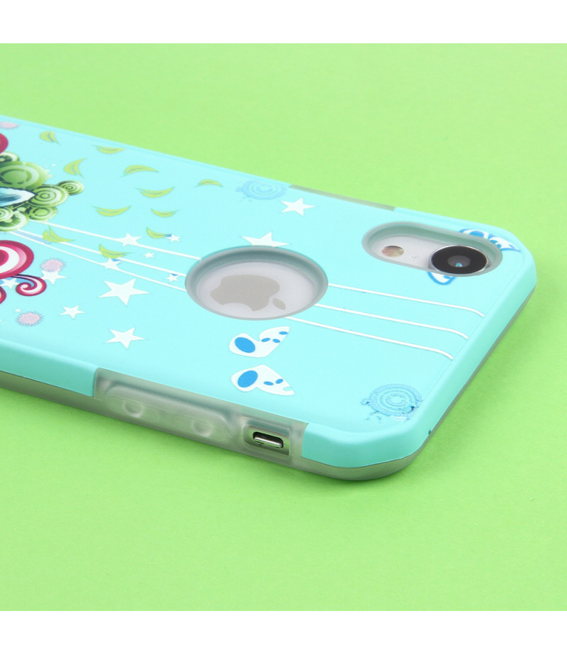 2in1  tpu +PC oily +printing picture für iPhone XR Art.:000699