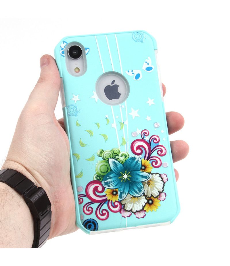 2in1  tpu +PC oily +printing picture für iPhone XR Art.:000699
