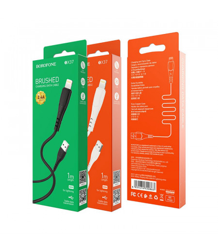 Borofone BX37 Kabel kompatibel mit Lightning und USB (2,4A), 1m. Art.:000894
