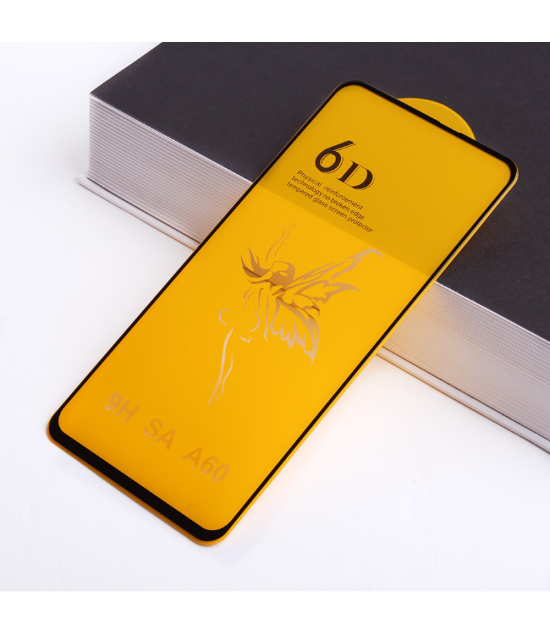 Full Glue Curved Tempered Glass Screen Protector für Samsung A60, Art:000298