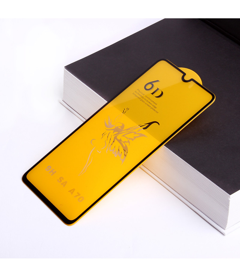 Full Glue Curved Tempered Glass Screen Protector für Samsung A70, Art:000298