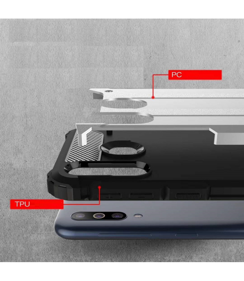 Shockproof cover 2 in 1 (TPC+PC) für Huawei P Smart, Art.:000528