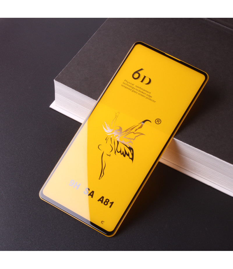 Full Glue Curved Tempered Glass Screen Protector für Samsung A81, Art:000298