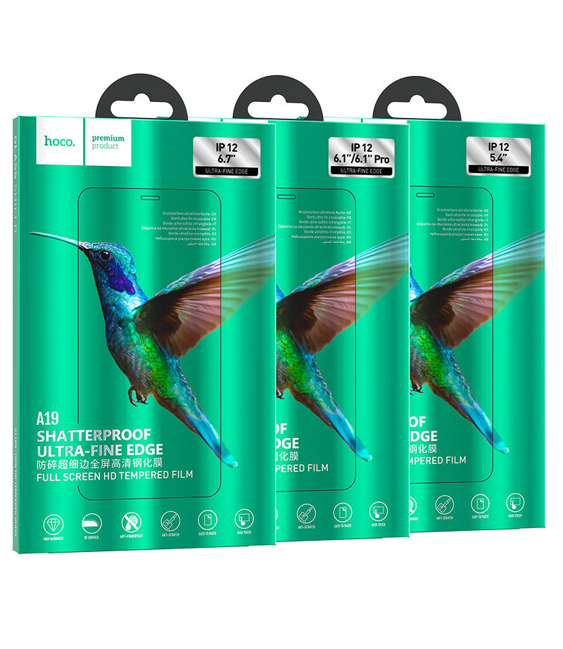 Hoco Shatterproof Ultra-fine Edge Full Screen HD Tempered Film für iPhone 12 Mini (A19), Art.:000801