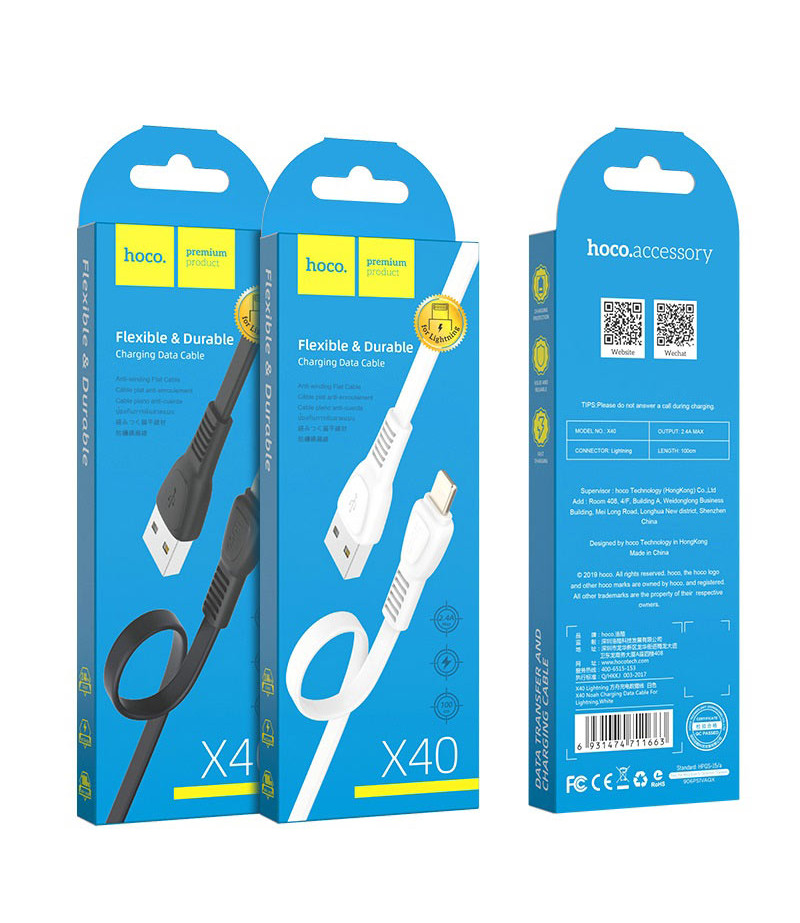 Hoco X40 Noah charging data cable for Lightning, Art.:000770