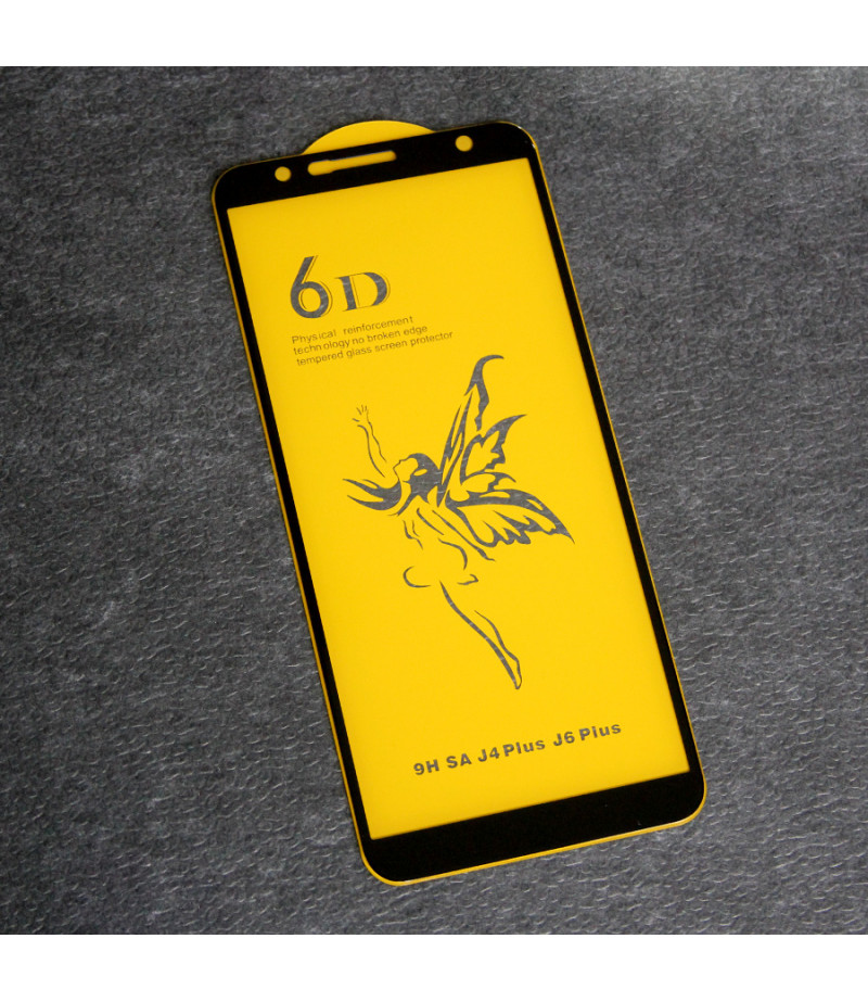 Full Glue Curved Tempered Glass Screen Protector für Samsung J4 Plus/ J6 Plus/ J8 Plus, Art:0002