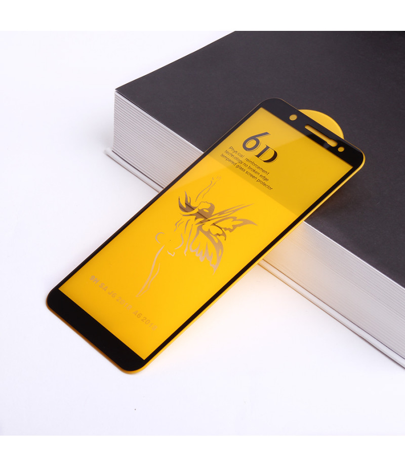 Full Glue Curved Tempered Glass Screen Protector für Samsung J6 (2018)/ A6 (2018), Art:000298