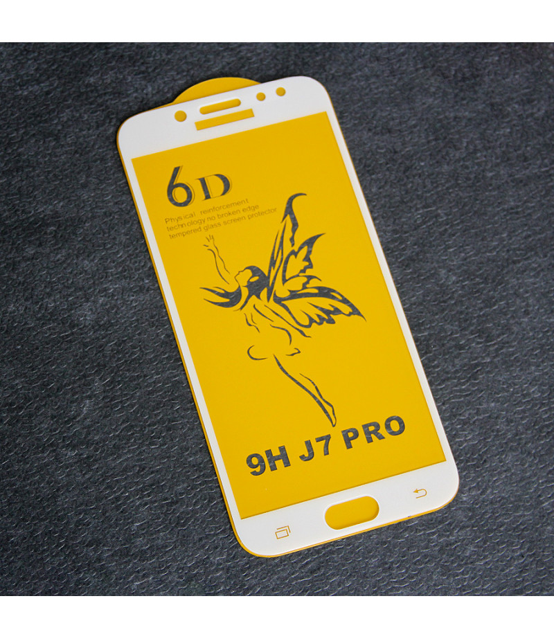 Full Glue Curved Tempered Glass Screen Protector für Samsung J7 Pro/ J730, Art:000298