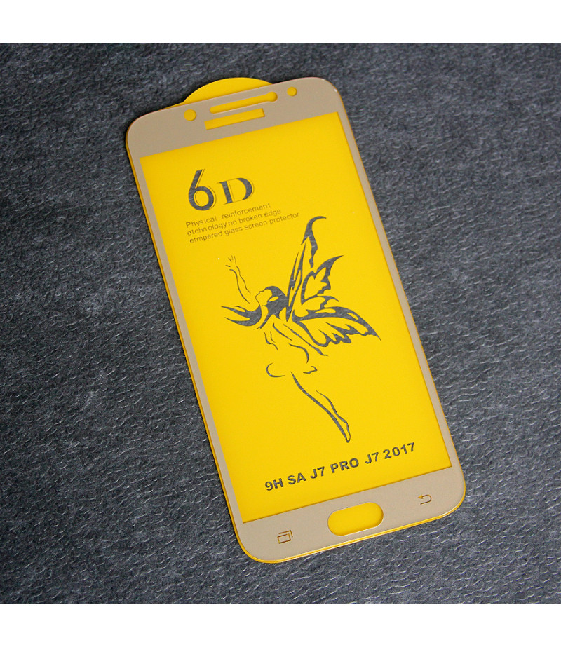 Full Glue Curved Tempered Glass Screen Protector für Samsung J7 Pro/ J730, Art:000298
