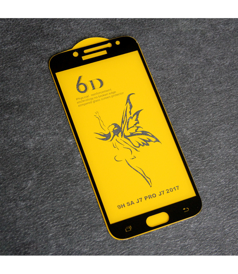 Full Glue Curved Tempered Glass Screen Protector für Samsung J7 Pro/ J730, Art:000298