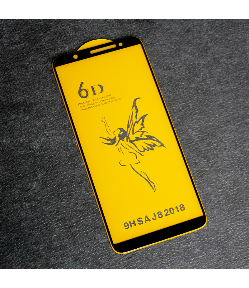 Full Glue Curved Tempered Glass Screen Protector für Samsung J8 (2018), Art:000298