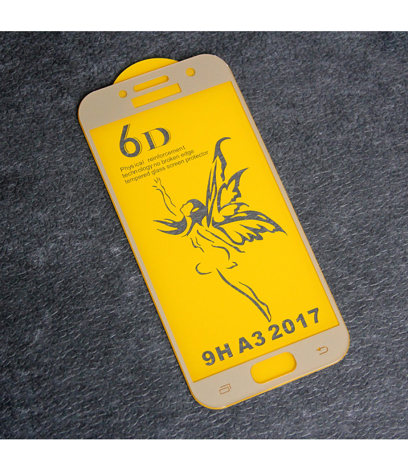 Full Glue Curved Tempered Glass Screen Protector für Samsung A3 (2017)/ A320, Art:000298