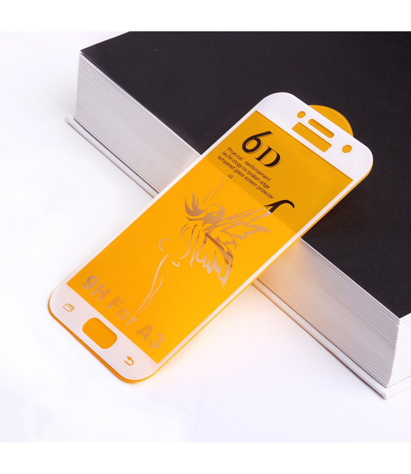 Full Glue Curved Tempered Glass Screen Protector für Samsung A3 (2017)/ A320, Art:000298