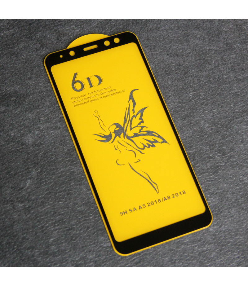 Full Glue Curved Tempered Glass Screen Protector für Samsung A5 (2018)/ A530, Art:000298