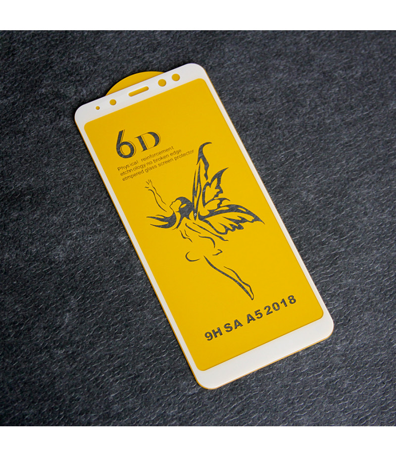 Full Glue Curved Tempered Glass Screen Protector für Samsung A5 (2018)/ A530, Art:000298