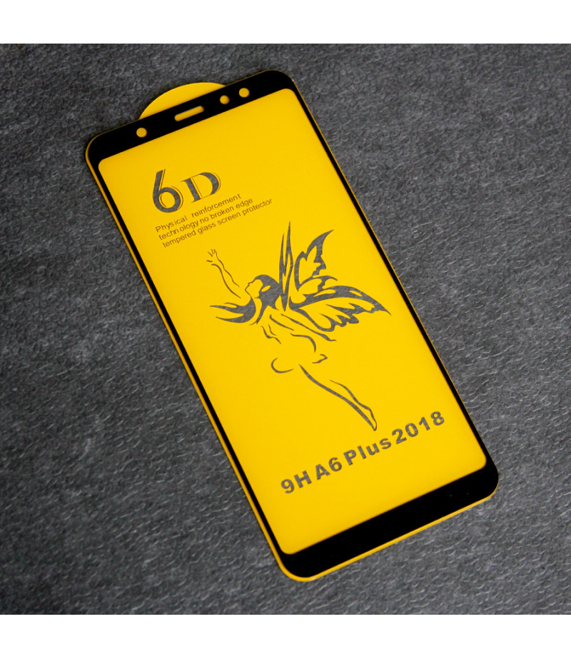 Full Glue Curved Tempered Glass Screen Protector für Samsung A6 Plus (2018), Art:000298